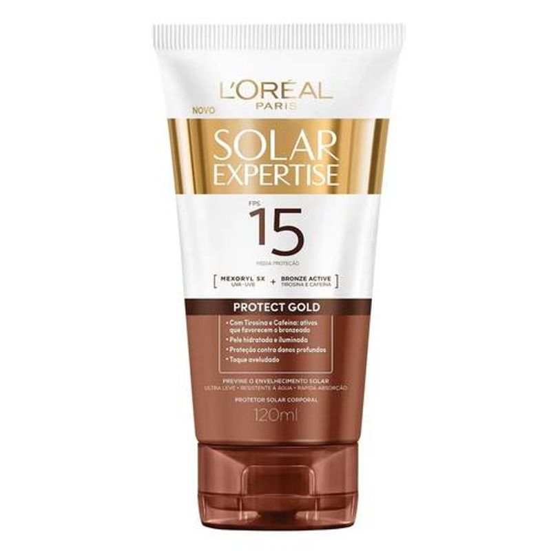 Protetor-Solar-Corporal-L-oreal-Paris-FPS15-Expertise-Protect-Gold-120ml