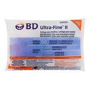 Seringa BD insulina ultra fine 50 u 10 unidades agulha curta 8x0,3mm
