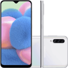 Smartphone Samsung Galaxy A30s 64GB Dual Chip Android 9.0 Tela 6.4 Octa-Core 4G Câmera Tripla 25MP+5MP+8MP Branco