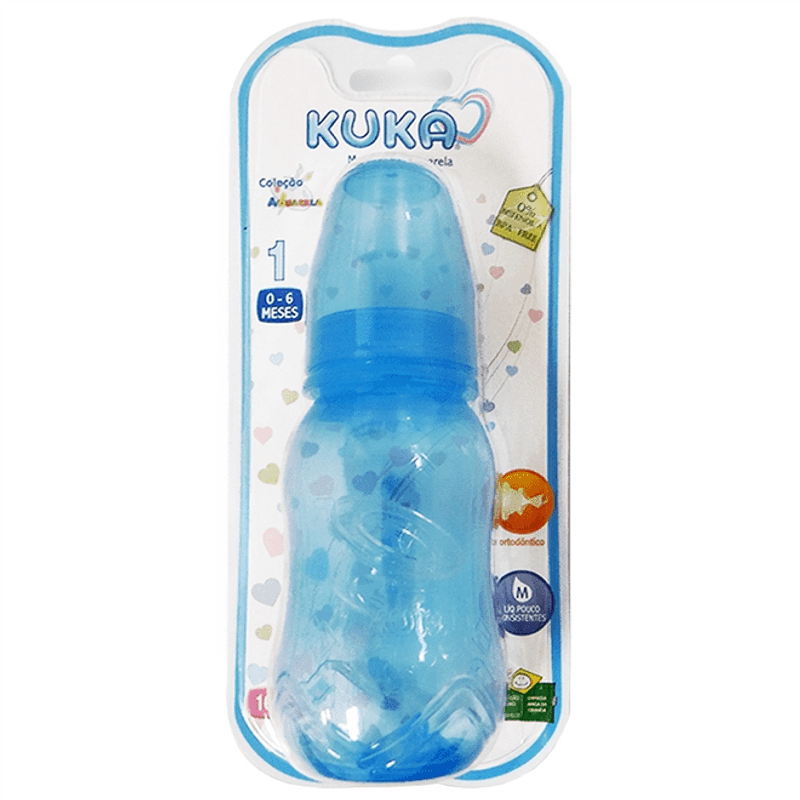 Mamadeira-Kuka-Bico-Ortodontico-Aquarela-Azul-160ml