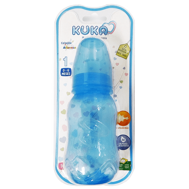 Mamadeira-Kuka-Bico-Ortodontico-Aquarela-Azul-160ml
