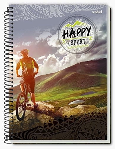 Caderno-Credeal-200-Folhas-Capa-Dura-10-Materias-Happy-Universitario