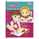 Caderno Tilibra 96 Folhas Capa Flex 1/4  Branco Personagens.