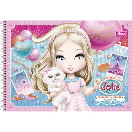 Caderno-Tilibra-Cartografia-Desenho-Jolie-Capa-Dura-96-Folhas