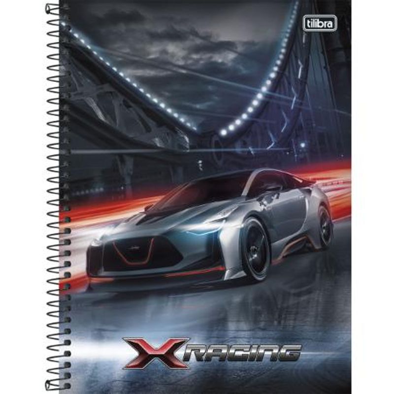 Caderno-Tilibra-96-Folhas-Capa-Dura-1-Materia-Universitario-X-racing
