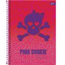 Caderno Tilibra 200 Folhas Capa Dura 10 Matérias Pink Cookie.