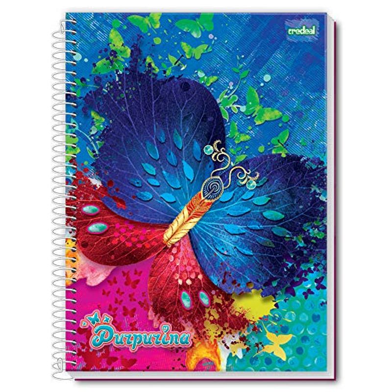 Caderno-Credeal-200-Folhas-10-Materias-Universitario-Purpurina