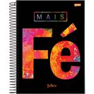 Caderno Tilibra 200 Folhas Capa Dura Fé 10 Matérias.