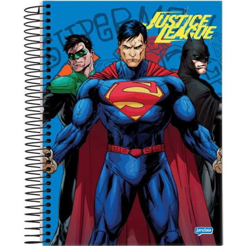 Caderno-Jandaia-96-Folhas-Liga-da-Justica