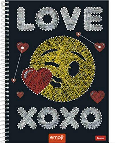 Caderno-Foroni-10-Material-Universitario-Capa-Dura-Emoji