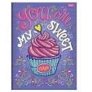 Caderno Foroni 96 Folhas Brochurão Capa Dura Cupcake.