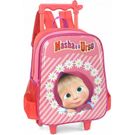 Mochila Luxcel Crinkle Masha E O Urso Salmão