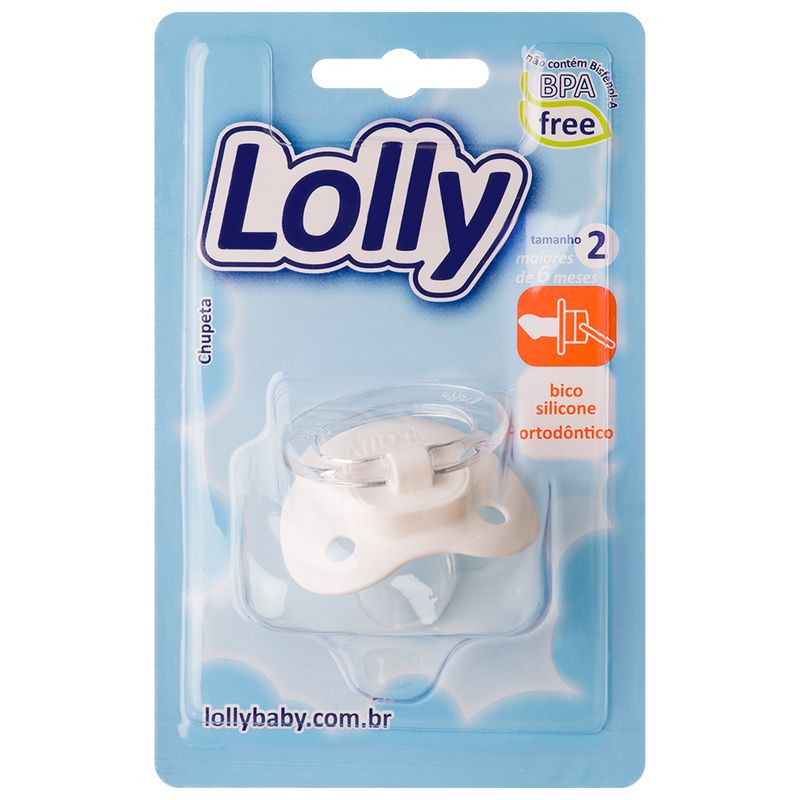 Chupeta-Lolly-Baby-Special-Silicone-Ortodontico-N2-Branca