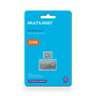 Adaptador 2x1 Multilaser 32GB Cartão Micro SD+Cartão SD Clasee 10+Pendrive