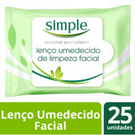 Lenços Umedecidos Simple para Limpeza 25 Unidades