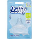 Bico Mamadeira Lolly Baby Silicone Big Redondo