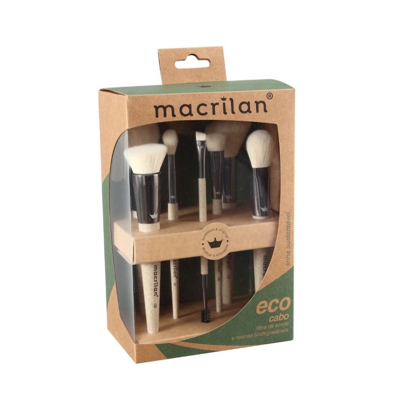 Kit-Macrilan-Eco-Linha-Sustentavel-com-7-Pinceis