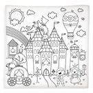 Tapete Para Colorir Princesas Brincadeira de Criança
