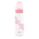 Mamadeira Lillo Fiona Bico Ortodôntico Silicone Clássica Rosa 240ml