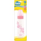 Mamadeira Lillo Fiona Bico Ortodôntico Silicone Clássica Rosa 240ml