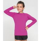Camisa Uvpro Rosa Batom Infantil Tamanho 8