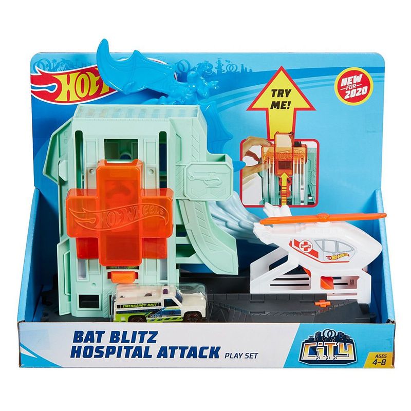 Pista-Hot-Wheels---Ataque-do-Morcego-no-Hospital---Mattel-1