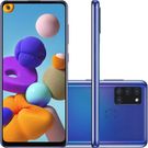 Samsung Galaxy A21S 64GB 4G Azul Câmera Traseira 8MP+8MP+2MP+2MP Tela 6.5"