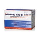 Agulha Caneta BD 8mm Curta 31g 100 Unidades