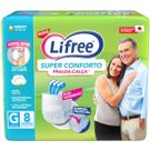 Fralda Geriátrica Lifree Super Conforto G 8 Unidades