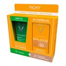 Protetor Solar Vichy Idéal Soleil Média FPS50 40g+Gel de Limpeza Normaderm 40g