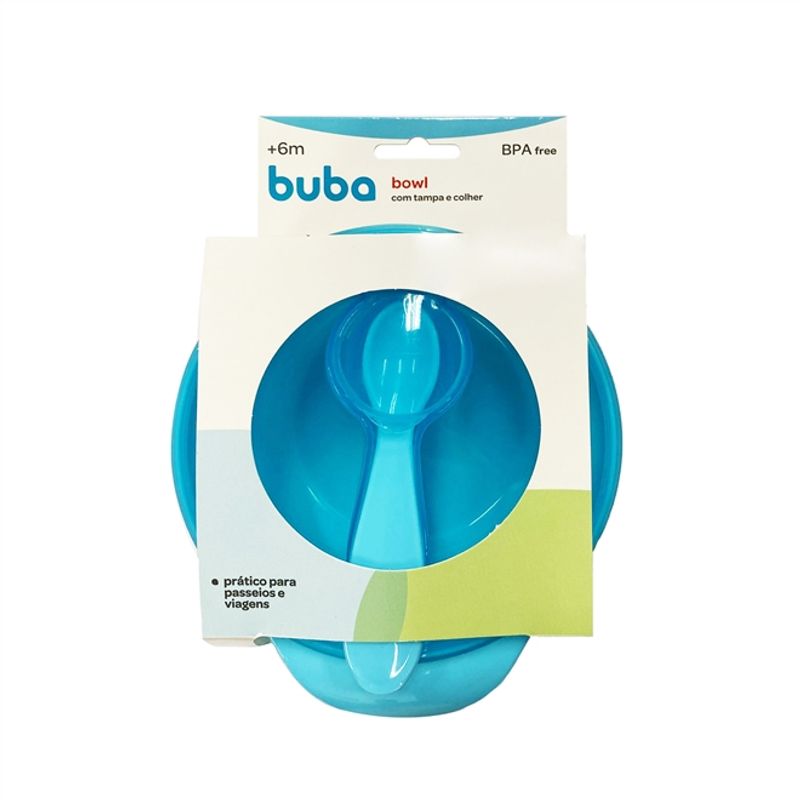 kit-prato-bowl-com-tampa-e-colher-300ml-azul-buba