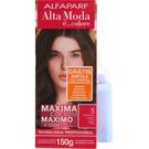 Tintura Alta Moda 5 Castanho Claro+Ampola de Tratamento 150g