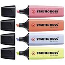 Marca Texto Stabilo Boss Pastel Multicor 4 Unidades