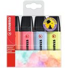 Marca Texto Stabilo Boss Pastel Multicor 4 Unidades