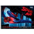 Caderno Tilibra Spider Man Capa Dura Cartografia e Desenho Sem Seda 96 Folhas