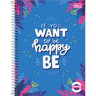 Caderno Tilibra 10 Matéria Feminino Pepper 160 Folhas