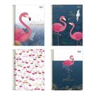 Caderno Tilibra Capa Dura 10 Matérias Flamingo 160 Folhas