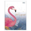 Caderno Tilibra Capa Dura brochura Flamingo 80 Folhas