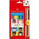 Lápis de Cor Faber Castell Caras E Cores 12 Unidades