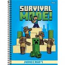 Caderno Foroni Capa Dura10 Materias Minicraft 200 Folhas