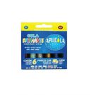 Cola Brilhante Aplicola 6 Cores