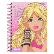Caderno Foroni Capa Dura Universitário Barbie 10 Matérias 200 Folhas