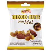 Mixed Nuts Agtal Castanha Mel Sachê 50g