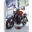 Caderno São Domingos Motos Capa Dura Sortido 1 Matéria 80 Folhas