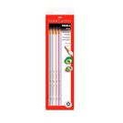 Lapis Faber Castell Preto Nº2 Perola 4 Unidades 1205