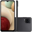 Samsung Galaxy A12 64GB Dual 4G Tela Infinita 6,5" Câmera Quádrupla 48+5+2+2MP Preto