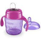Copo Philips Avent Easy Sip com Alças Bico de Silicone Rosa 200ml