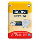 Fralda Geriátrica Bigfral Derma Plus Regular Juvenil 10 Unidades