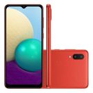 Samsung Galaxy A02 32GB Dual 4G Tela Infinita 6,5" Câmera Dupla 13MP+2MP Vermelho