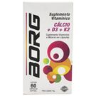 Borg Cálcio +D3+K2 60 Cápsulas